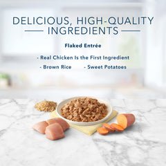 Blue Buffalo Tastefuls brown rice and sweet potatoes provide wholesome grain pairing.