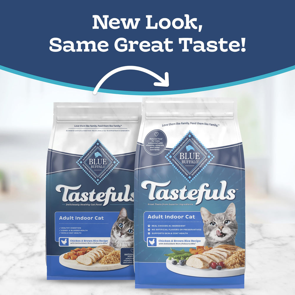 Blue Buffalo Tastefuls brown rice ingredients highlight wholesome grains