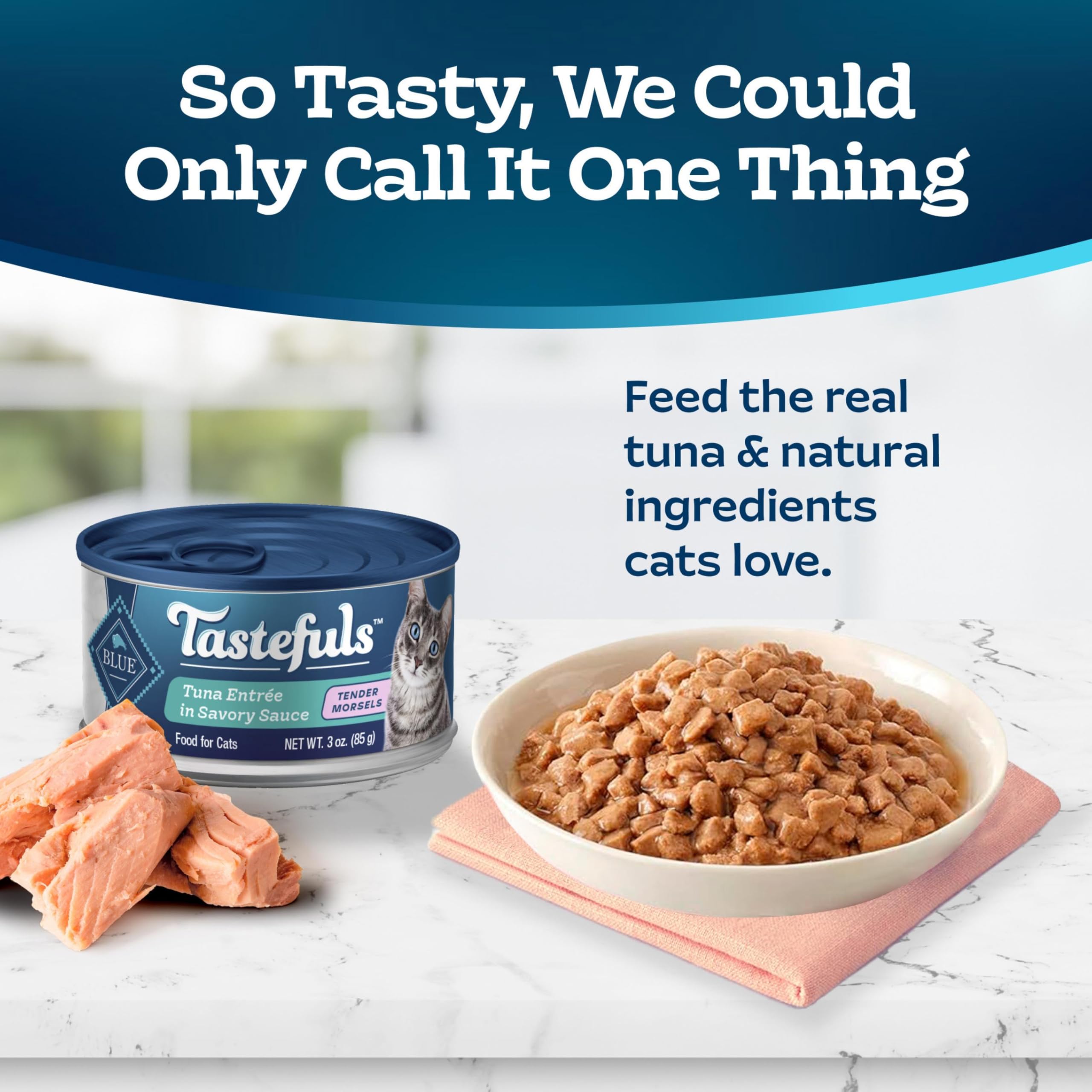 Blue Buffalo Tastefuls cat bowl with high moisture hydration