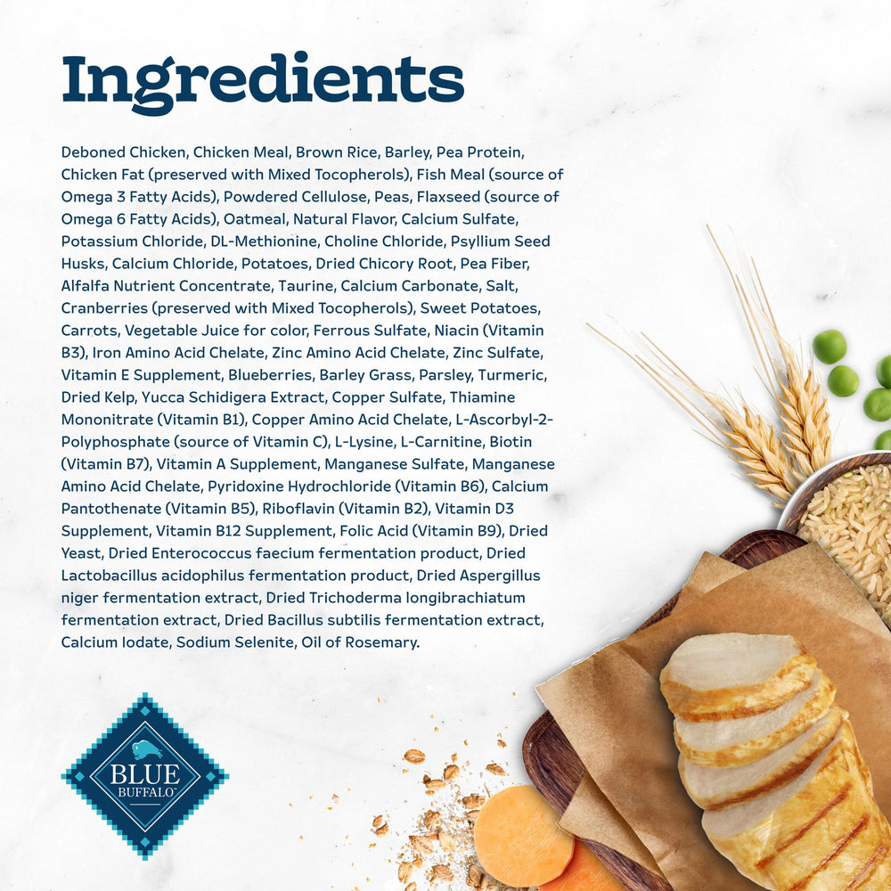 Real deboned chicken first, delivering high-quality protein as the main ingredient.
