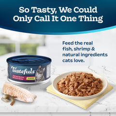 Blue Buffalo Tastefuls flaky texture close-up showing tender flakes cats enjoy.