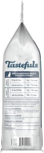 Ingredients list showing no poultry by-product meals in Tastefuls