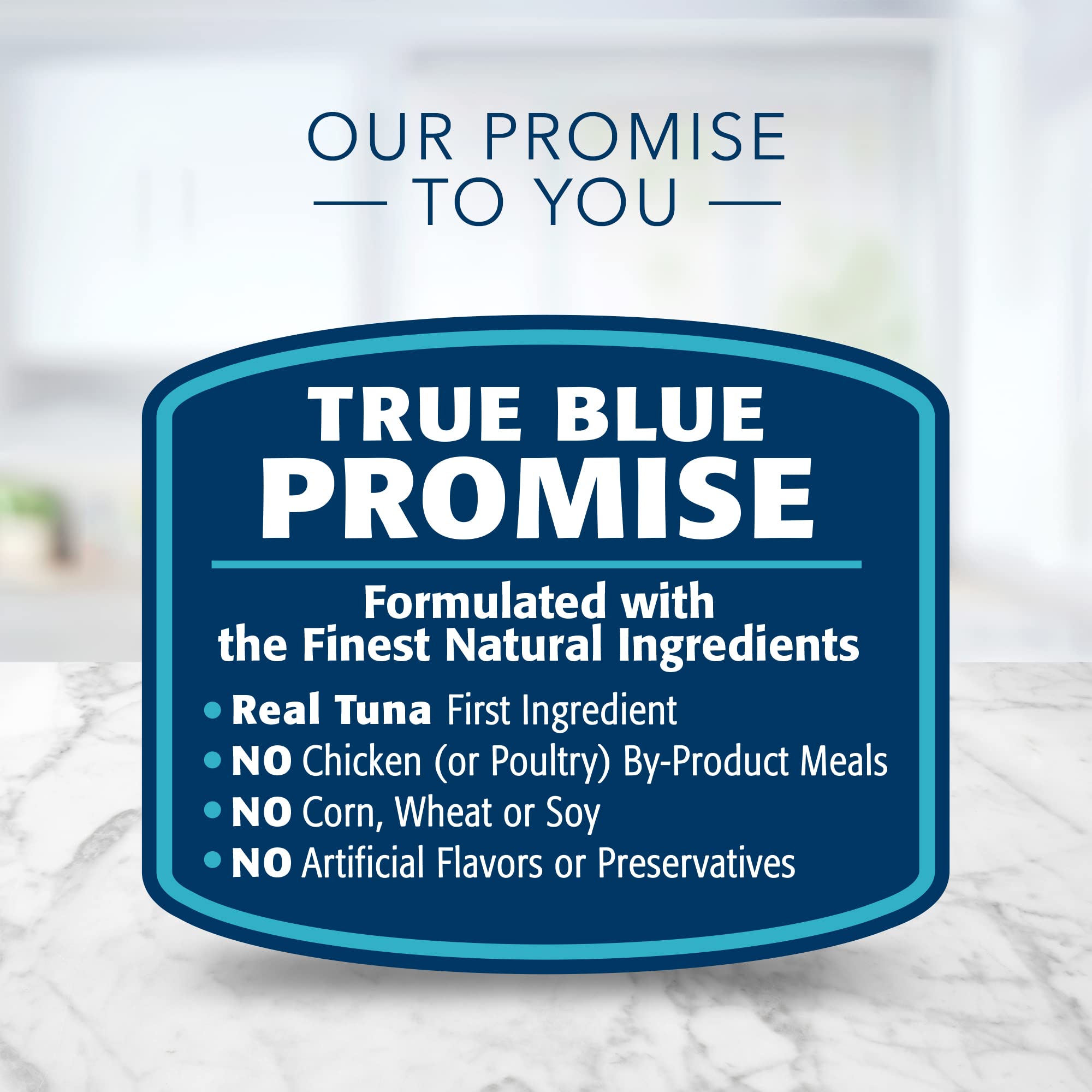 Blue Buffalo Tastefuls ingredients-scoop displays wholesome content without artificial flavors