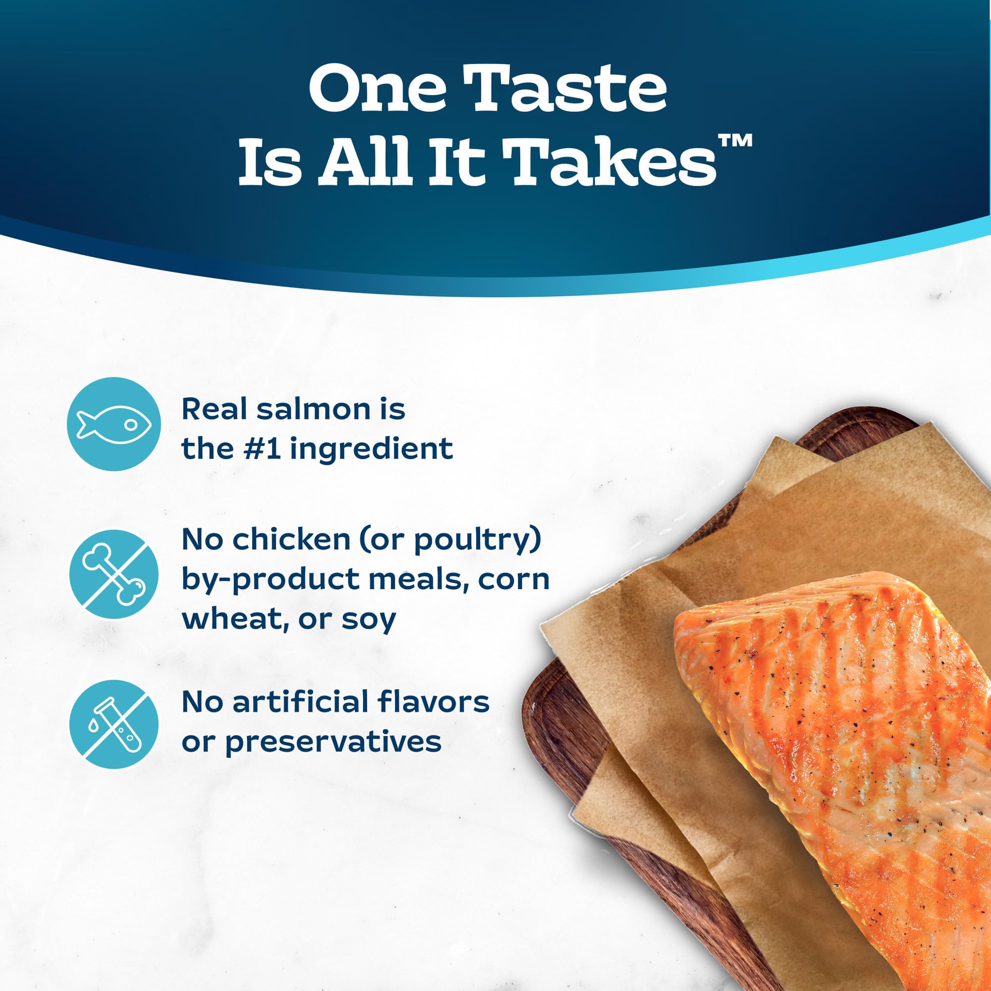 Label notes no poultry by-product meals for ingredient-conscious owners.