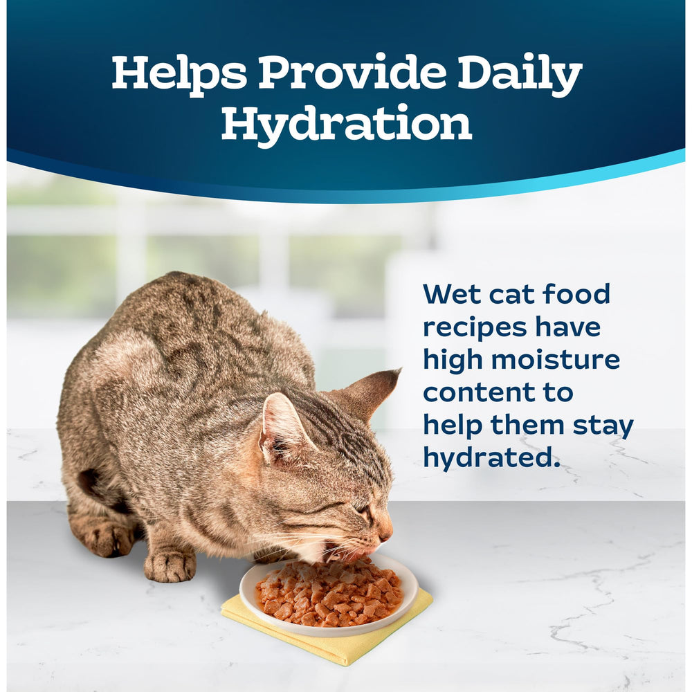 Blue Buffalo Tastefuls morsels in savory gravy, appealing texture for felines.