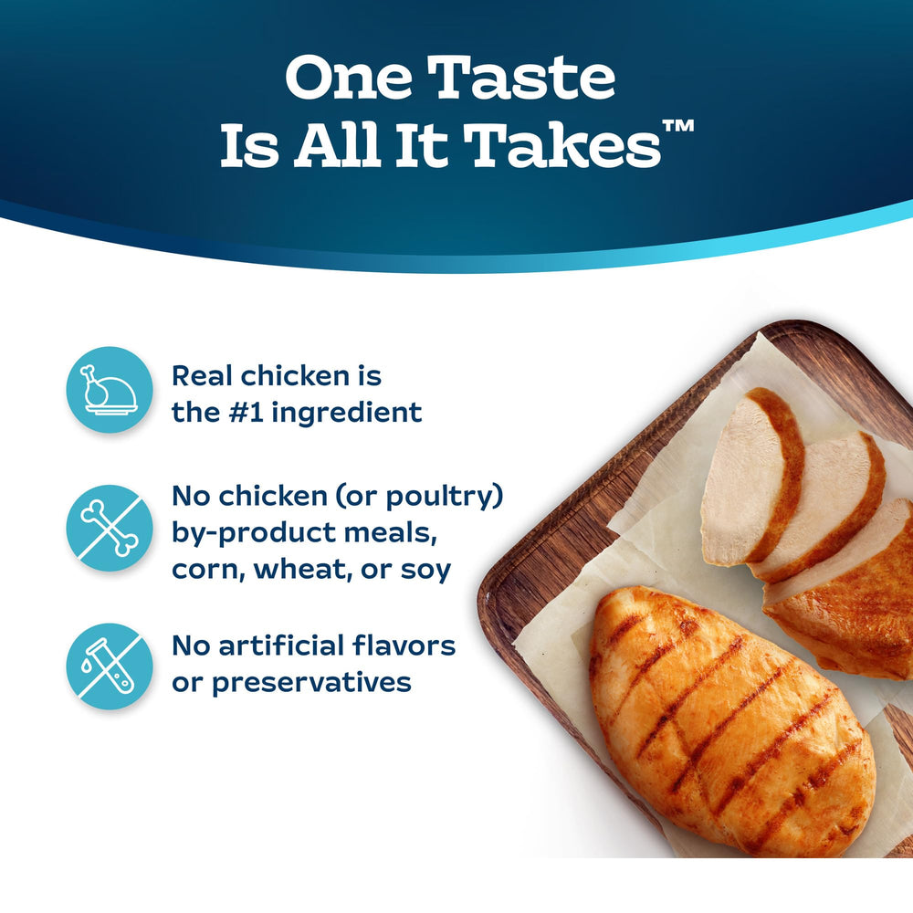 Blue Buffalo Tastefuls natural ingredients graphic promotes balanced nutrition.