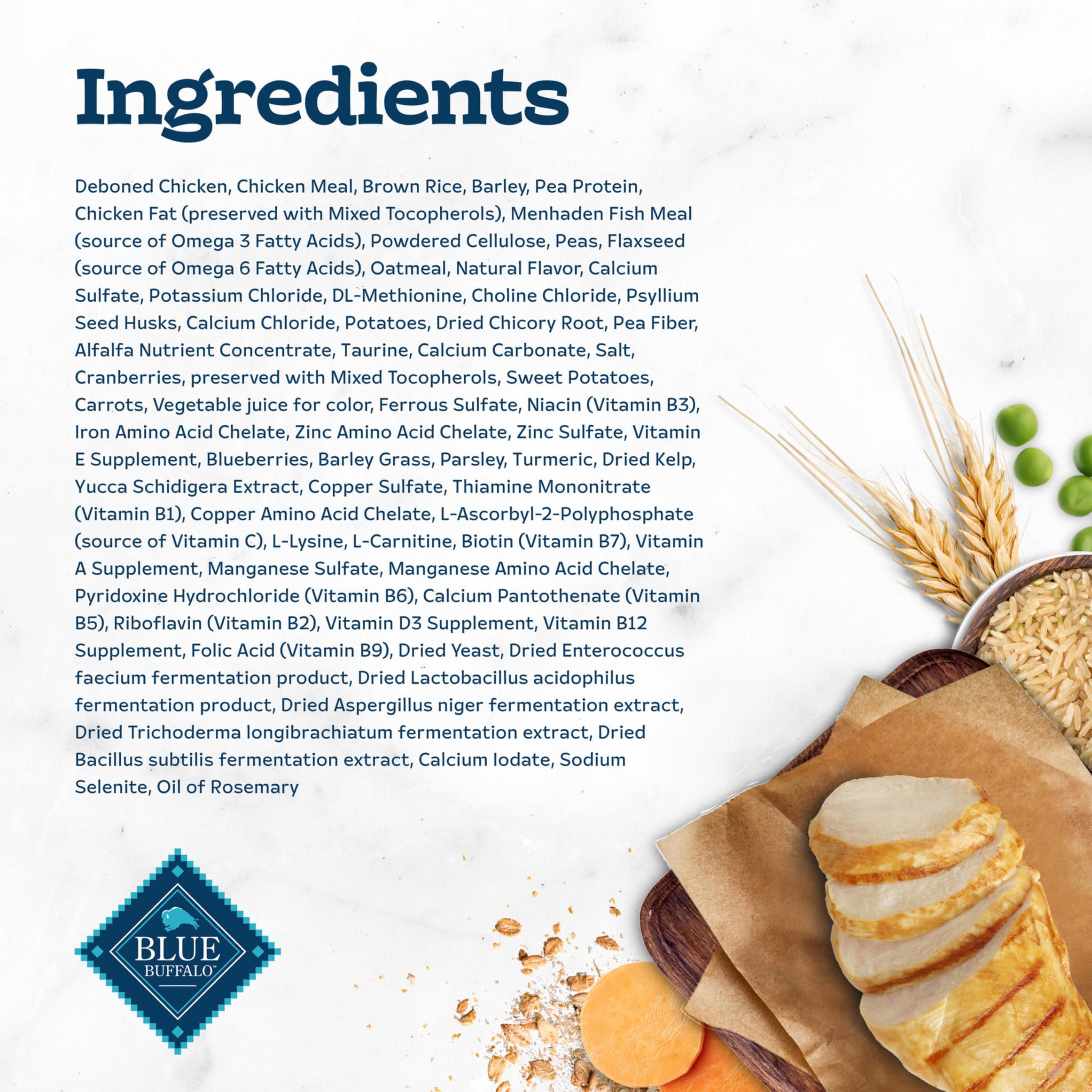 Blue Buffalo Tastefuls no chicken by-product meals for a cleaner ingredient profile