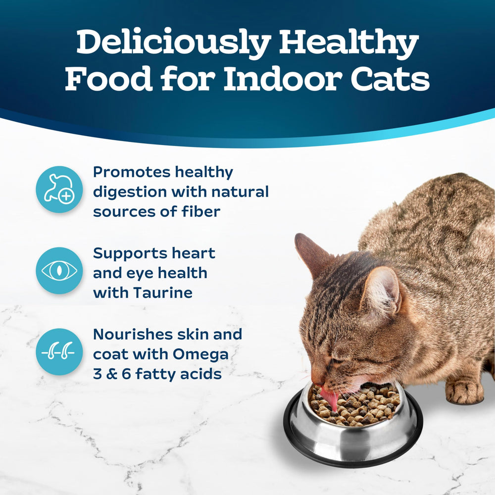 Blue Buffalo Tastefuls dry cat food, corn-free and soy-free for cleaner ingredients.