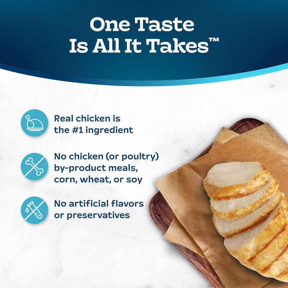 No corn, wheat, or soy in Tastefuls recipe for simpler ingredients