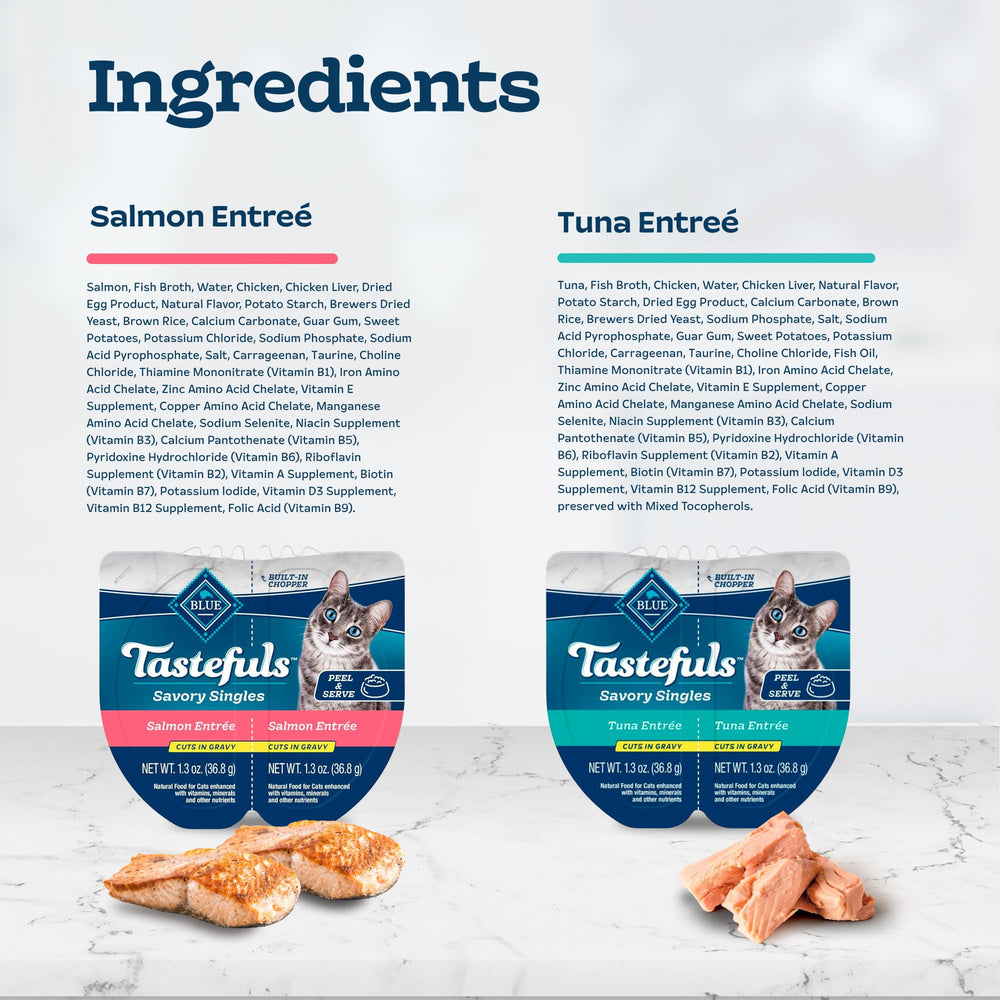 Blue Buffalo Tastefuls Open Tray ready for quick, utensil-free serving.