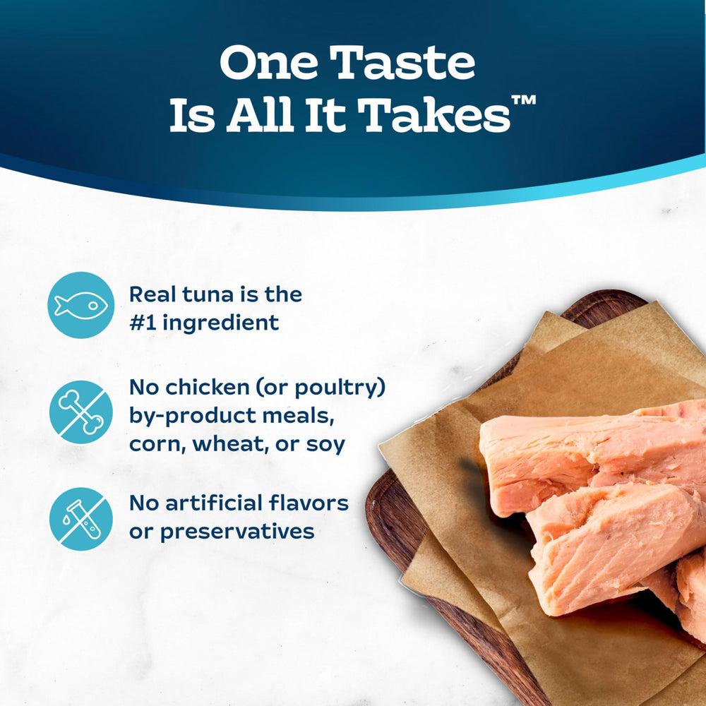 Blue Buffalo Tastefuls packaging display emphasizes natural ingredients