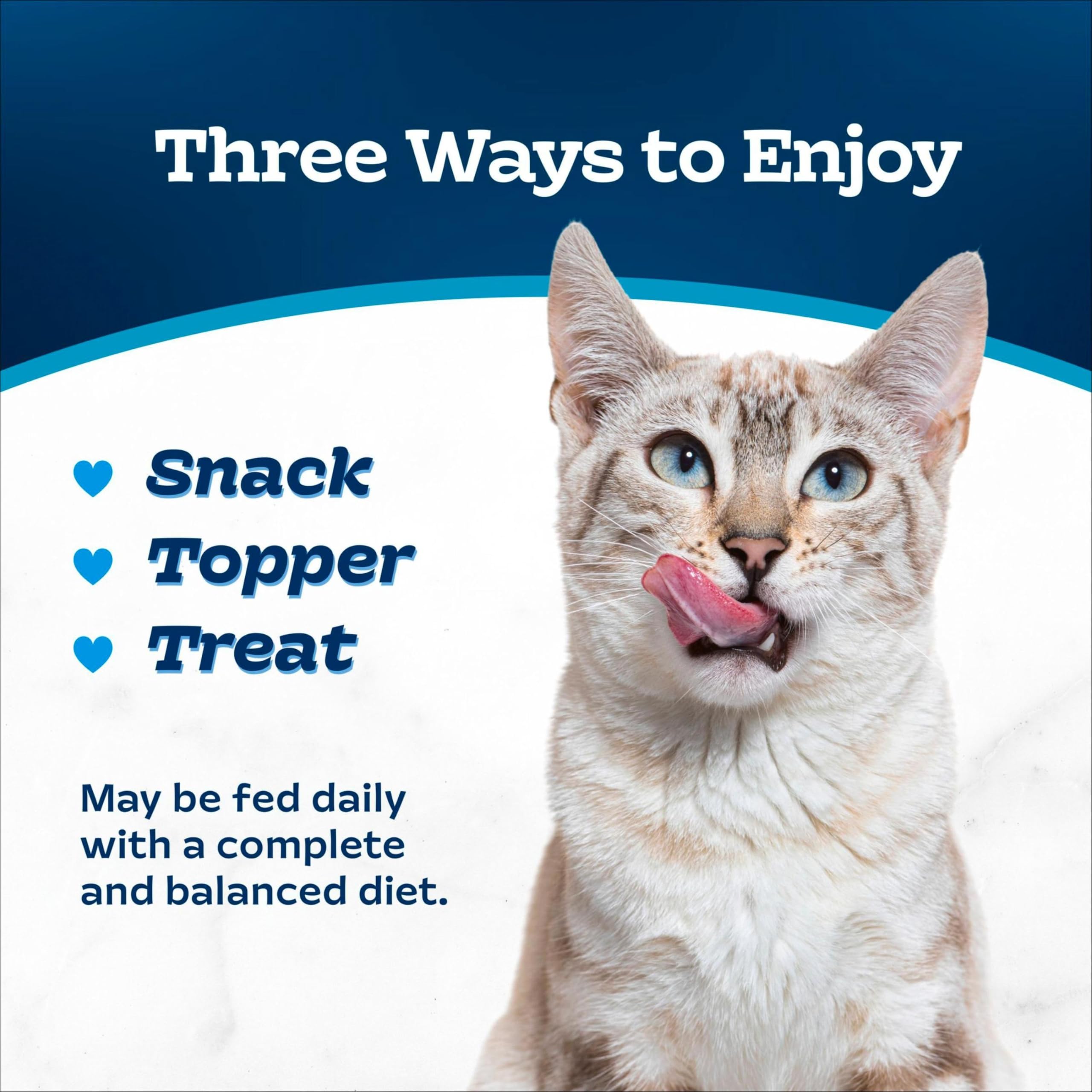 Blue Buffalo Tastefuls Purées with Tuna packaging illustration showing 12-pack