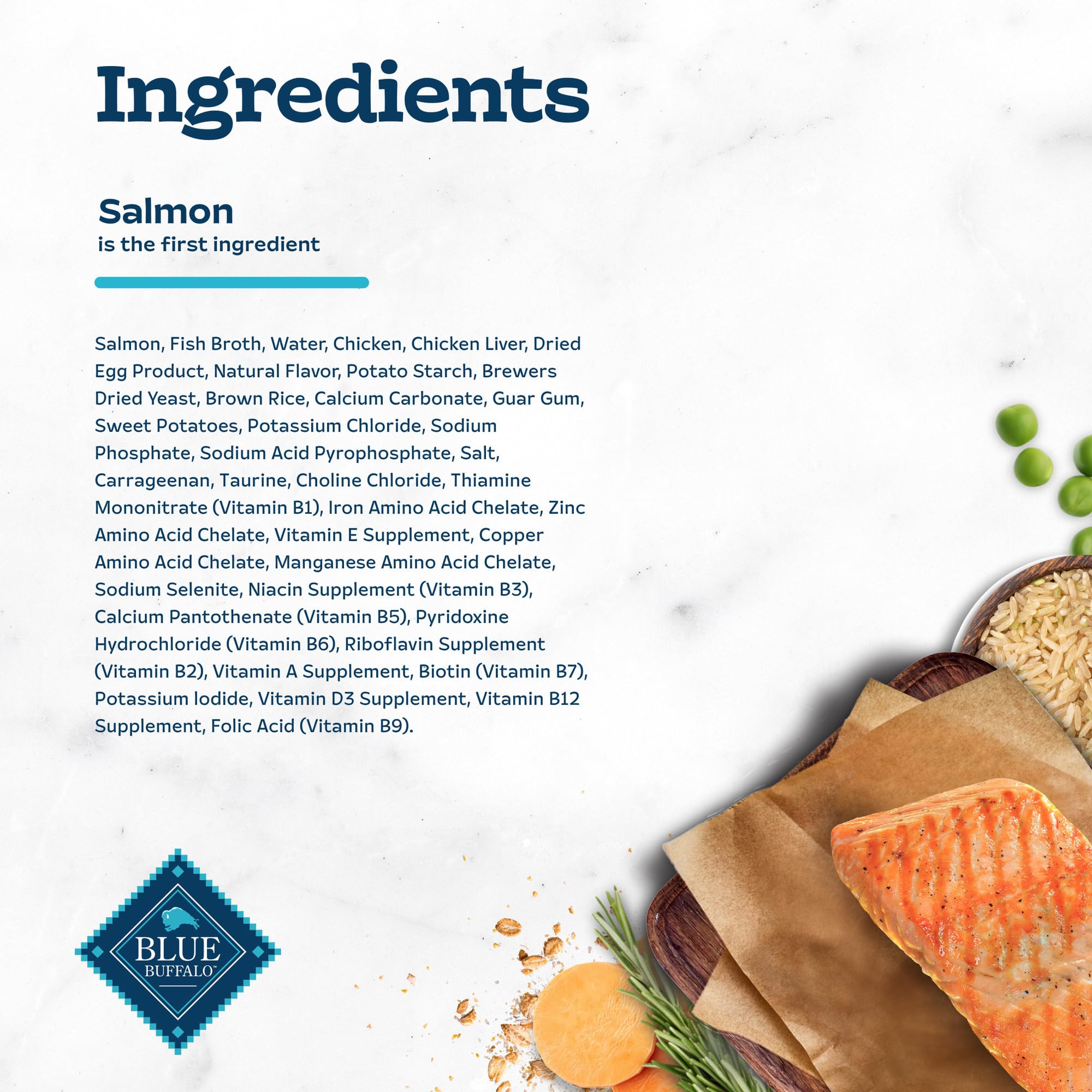 Glossy gravy and tender salmon highlight hydration-friendly wet food appeal.