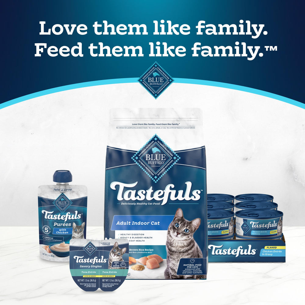 Blue Buffalo Tastefuls tuna-entree-24-count twin-pack simplifies meal planning.
