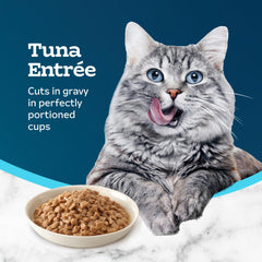 Blue Buffalo Tastefuls tuna-entree-brown-rice texture with wholesome grains.