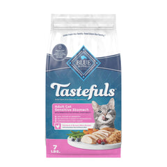 Blue Buffalo Tastefuls packaging showing chicken-first recipe for gentle digestion
