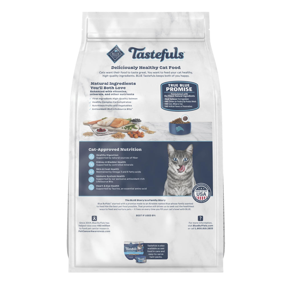 Blue Buffalo Tastefuls served in a bowl highlights kibble texture for a daily meal