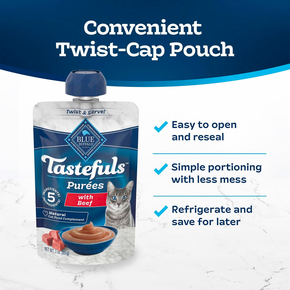 Blue Buffalo Tastefuls Variety Pack with twelve pouches for flavor variety