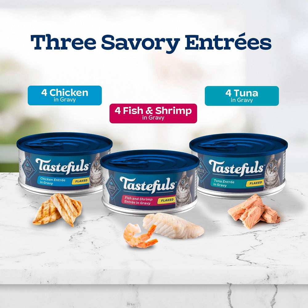 Blue Buffalo Tastefuls tuna can close-up shows high moisture for hydration