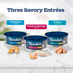 Blue Buffalo Tastefuls tuna can close-up shows high moisture for hydration
