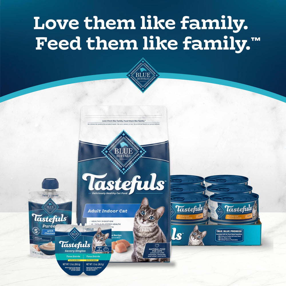 Blue Buffalo Tastefuls enriched with vitamins and minerals for balanced nutrition.