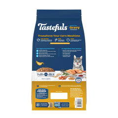 Blue Buffalo Tastefuls warm-water gravy option enhances mealtime aroma for cats.