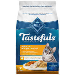 Blue Buffalo Tastefuls Weight Control with real chicken first in a bag for lean nutrition