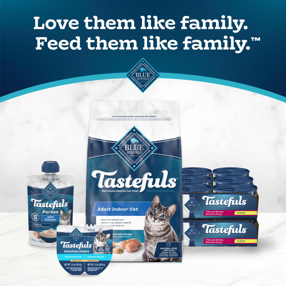 Blue Buffalo Tastefuls wet cat food supports hydration and flavor
