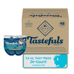 Blue Buffalo Tastefuls Whitefish Pate close-up highlights silky texture and seafood flavor.