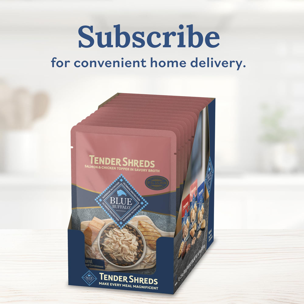 Serving suggestion: Tender Shreds atop kibble for a quick meal boost.