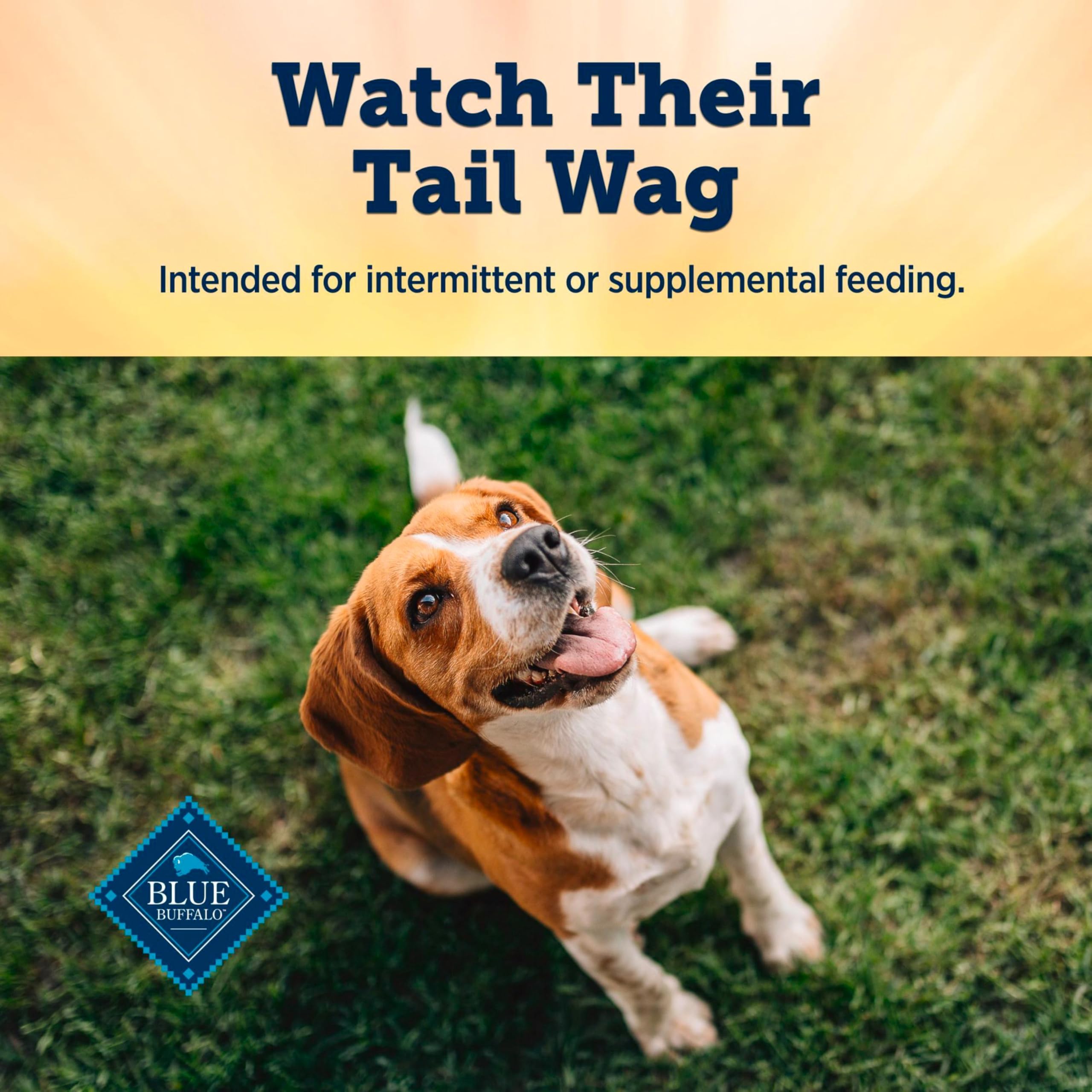 Blue Buffalo True Chews Jerky Cuts dogs of various sizes enjoying treat