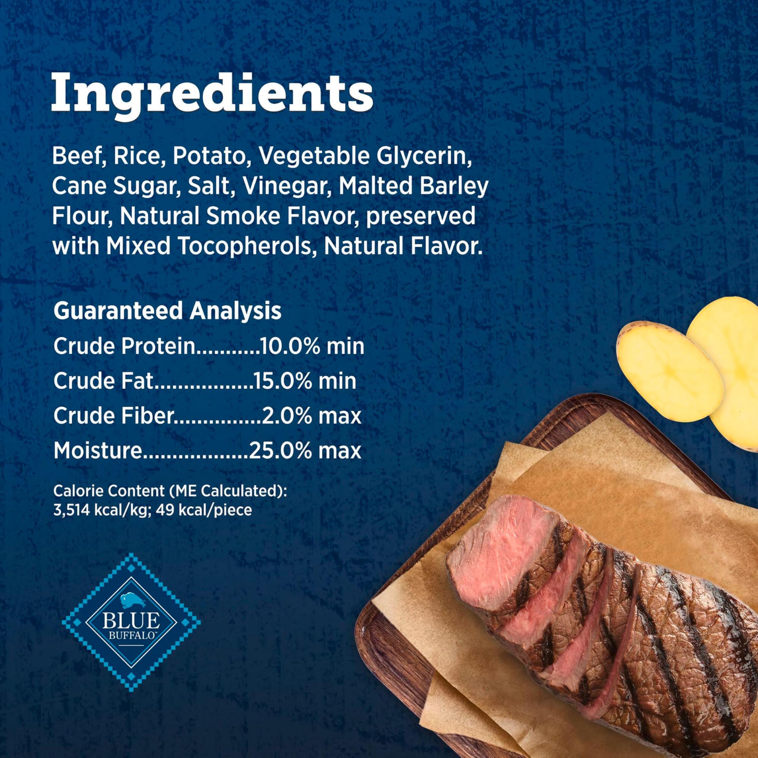 Blue Buffalo True Chews no artificial preservatives or fillers in recipe.