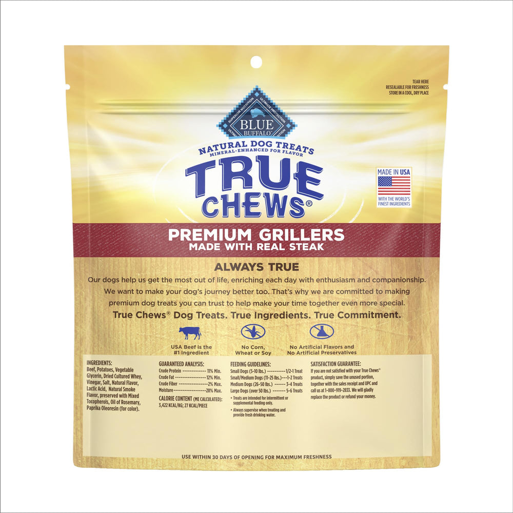Blue Buffalo True Chews USA-made emblem on package signals quality ingredients