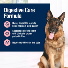 Blue Buffalo Digestive Care features wholesome ingredients without by-product meals.