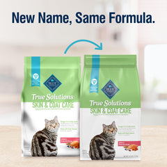 Blue Buffalo True Solutions packaging highlights natural ingredients and no poultry by-product meals