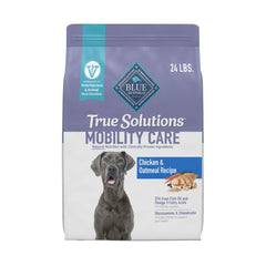 Blue Buffalo True Solutions Mobility Care kibble close-up showing crunchy texture for everyday meals.