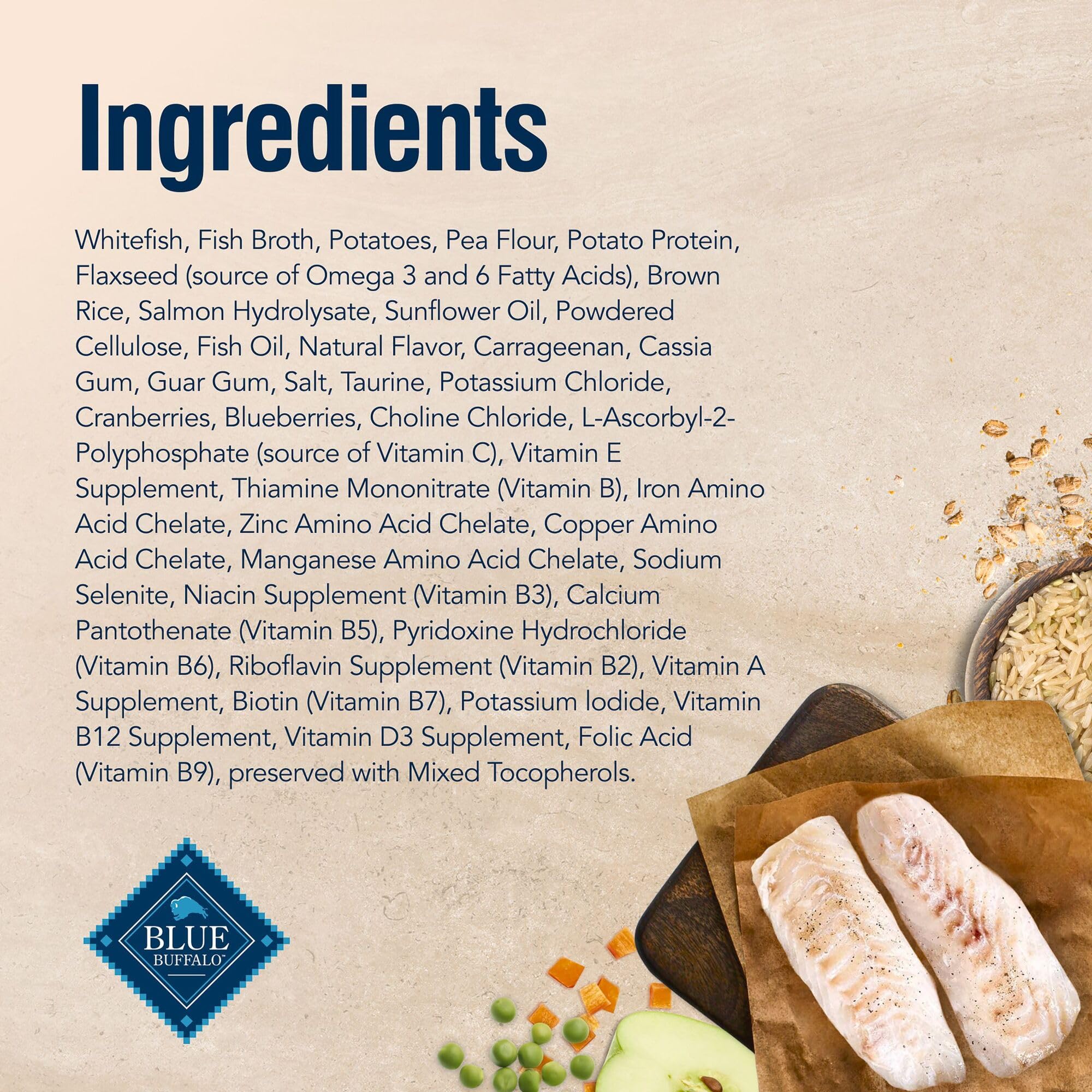 No corn, wheat, or soy in Blue Buffalo True Solutions formula