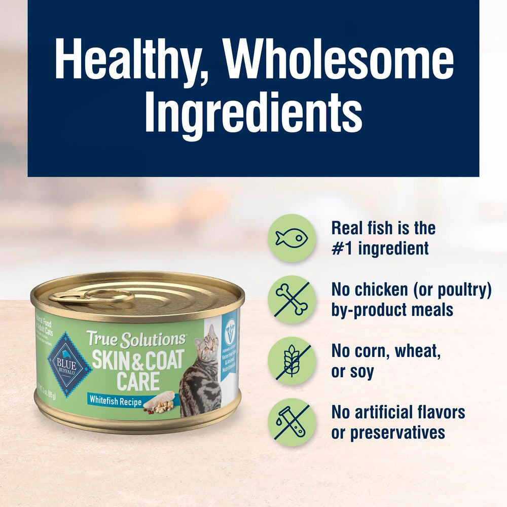 Blue Buffalo True Solutions Omega-3 fatty acids support skin and coat