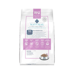Blue Buffalo W+U formula, veterinarian-prescribed, supports kidney health and mobility in adult cats.