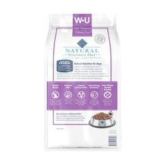 Blue Buffalo W+U real chicken first ingredient signals quality protein for dogs.