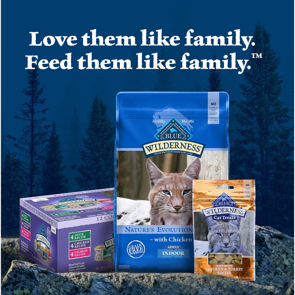 Case of twenty-four 5.5-ounce cans of Blue Buffalo Wilderness Rocky Mountain