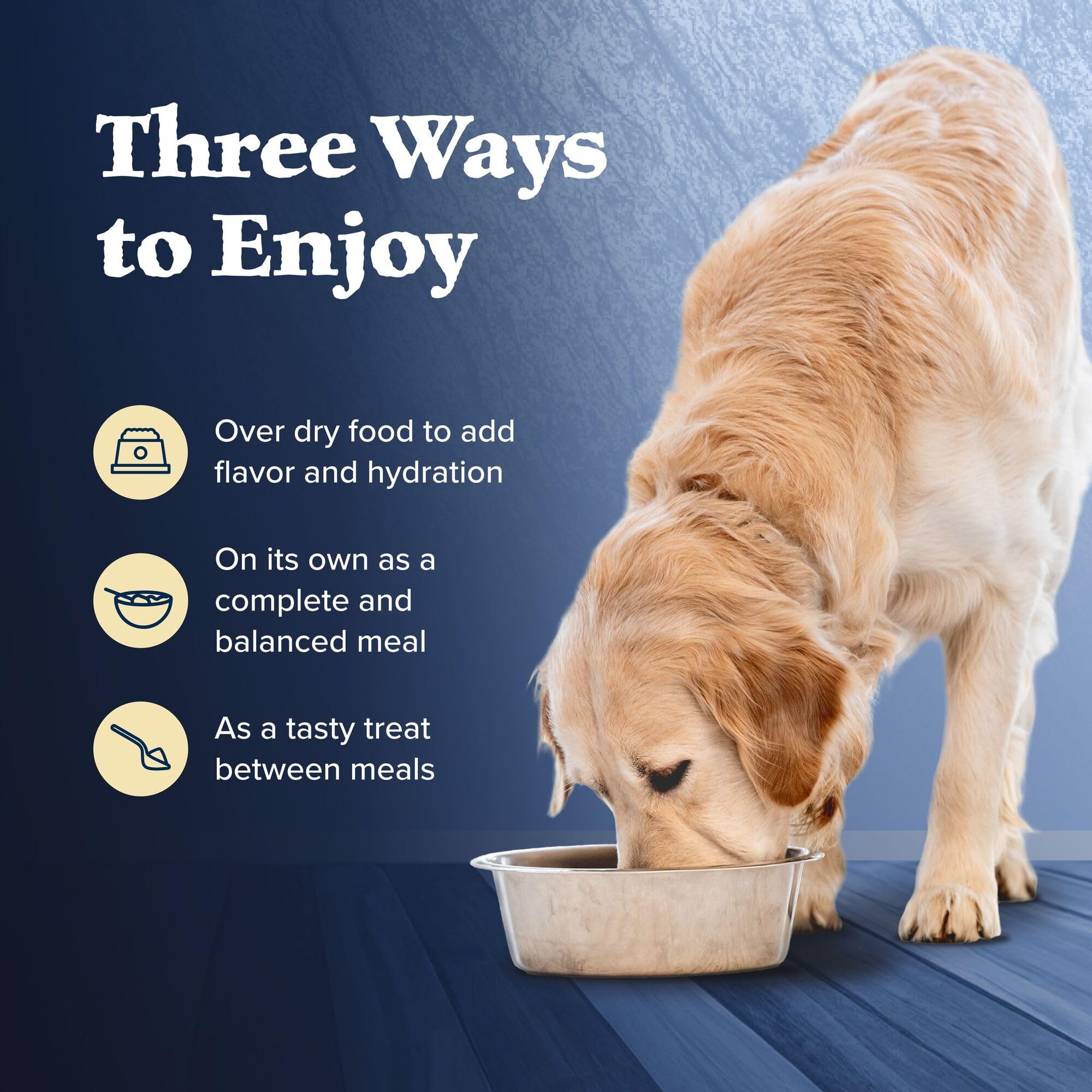 Convenient meal option for active dogs.