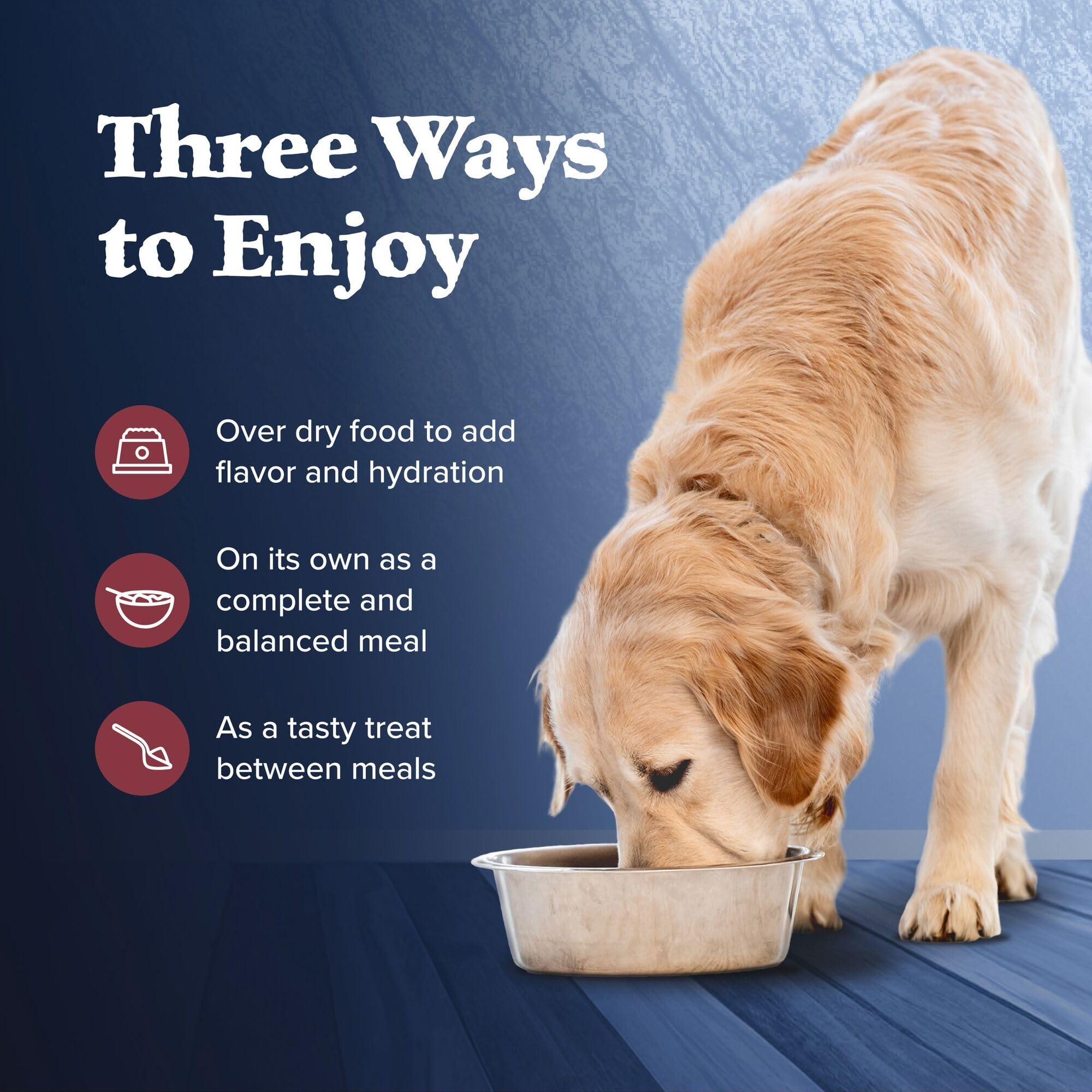Blue Buffalo Wilderness enhanced packaging emphasizes ingredients and benefits.