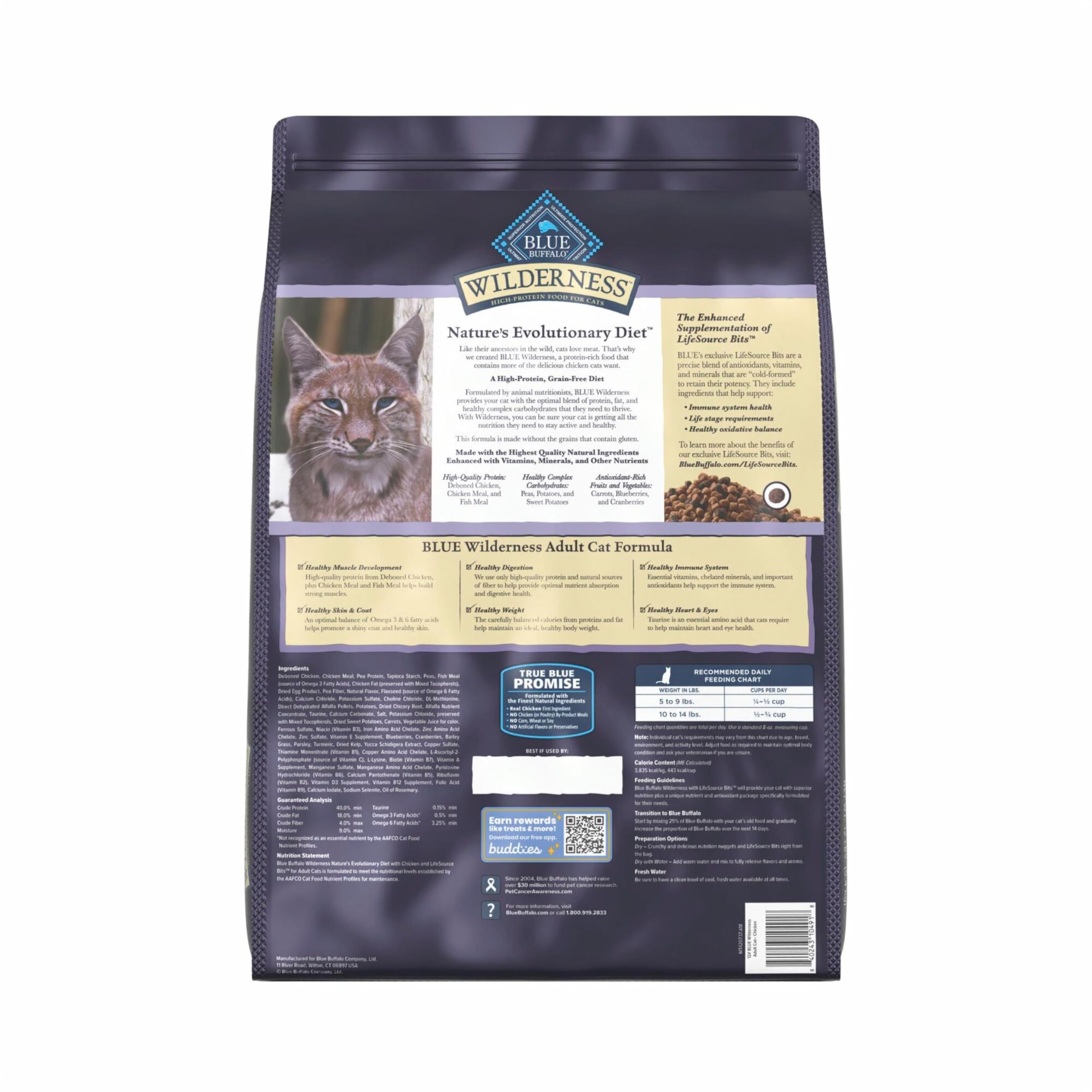 Blue Buffalo Wilderness grain-free dry cat food image for grain-free nutrition