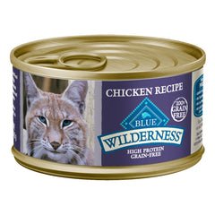 Blue Buffalo Wilderness grain-free packaging on shelf for convenient choice