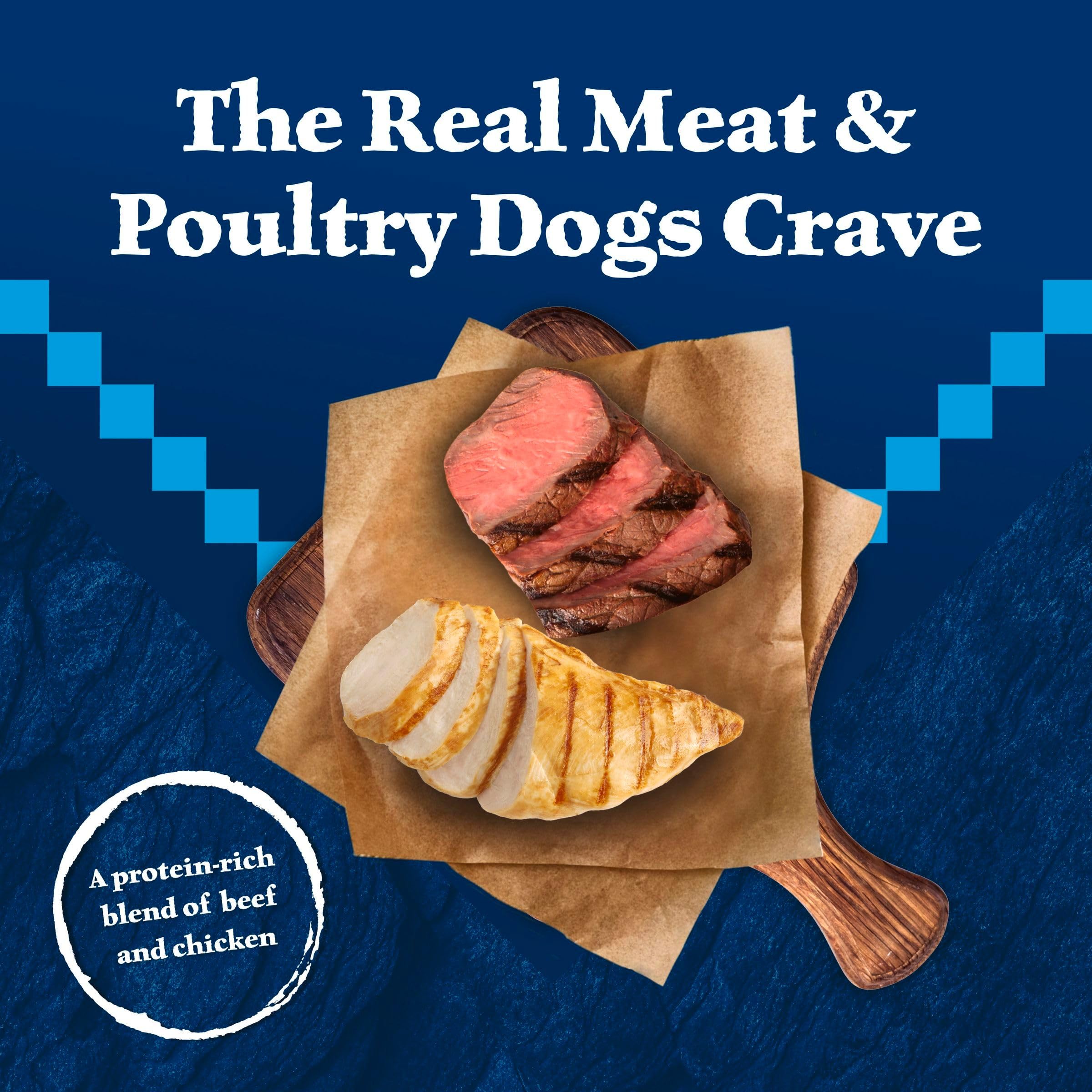 Blue Buffalo Wilderness grain-free wet dog food can designed for energy and lean muscle.