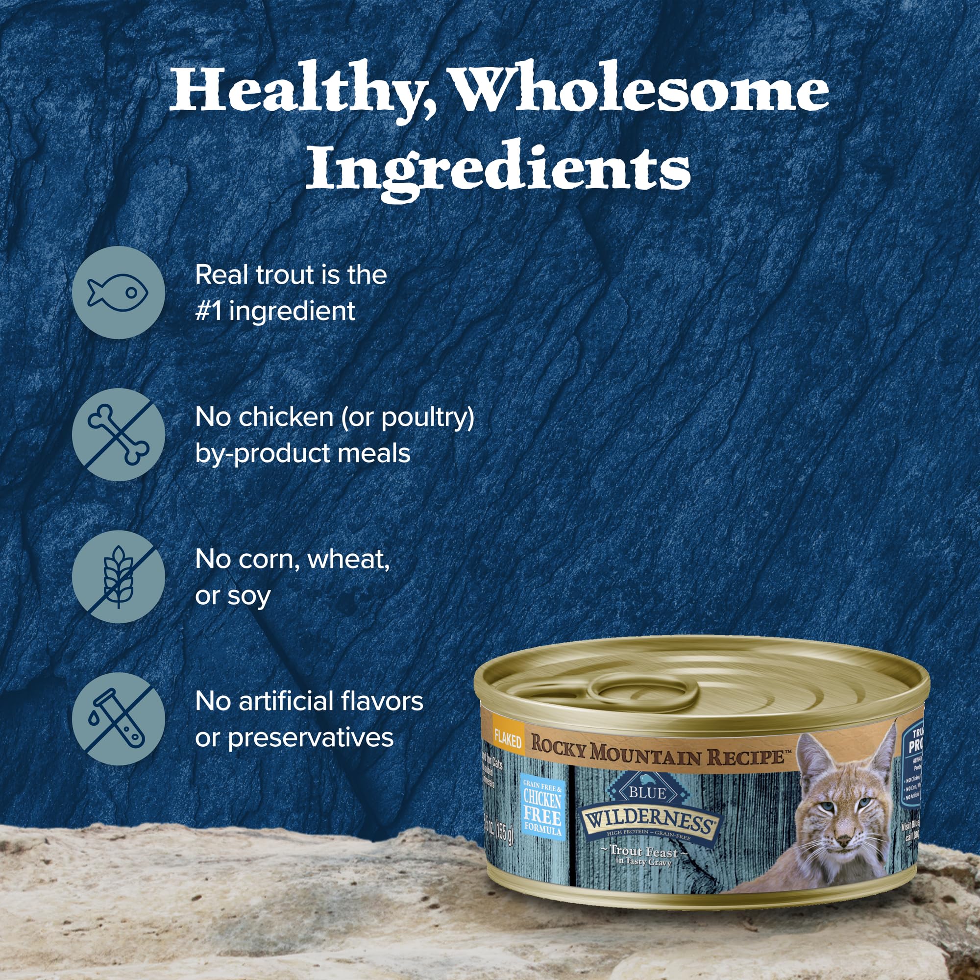 High-protein wet cat food from Blue Buffalo Wilderness for active cats