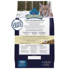 Blue Buffalo Wilderness Mature formula emphasizes energy support for 7+ year cats