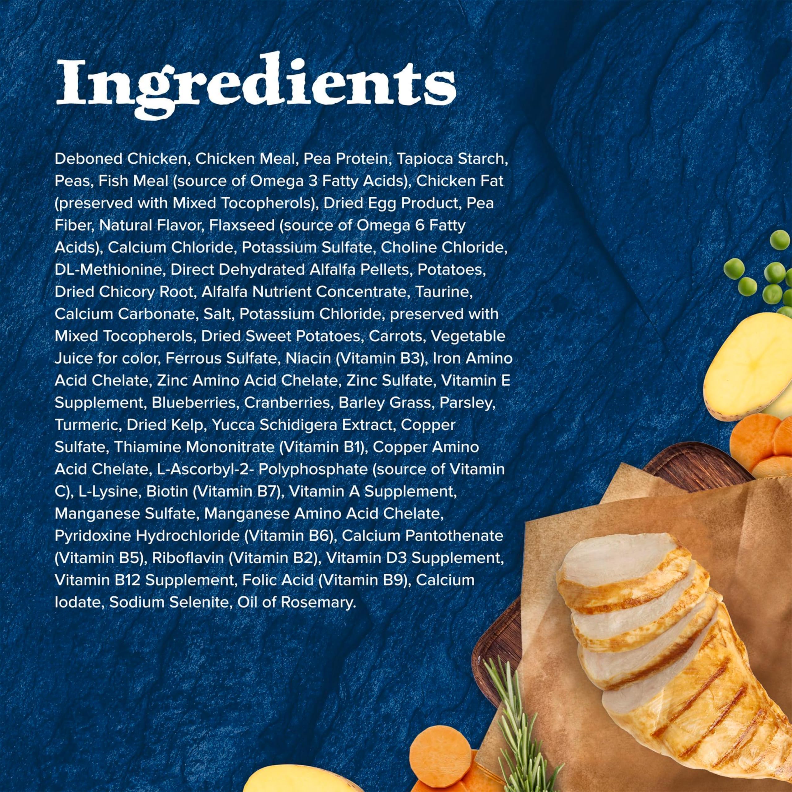Blue Buffalo Wilderness no by-product meals label emphasizing wholesome ingredients