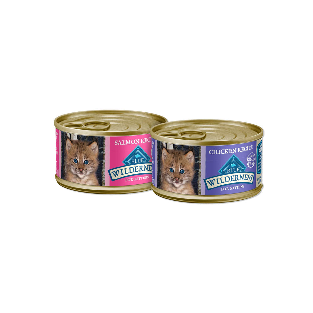 Blue Buffalo Wilderness no by-products and grain-free claim supports kitten health